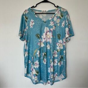 VINTAGE FLORAL TOP WOMENS